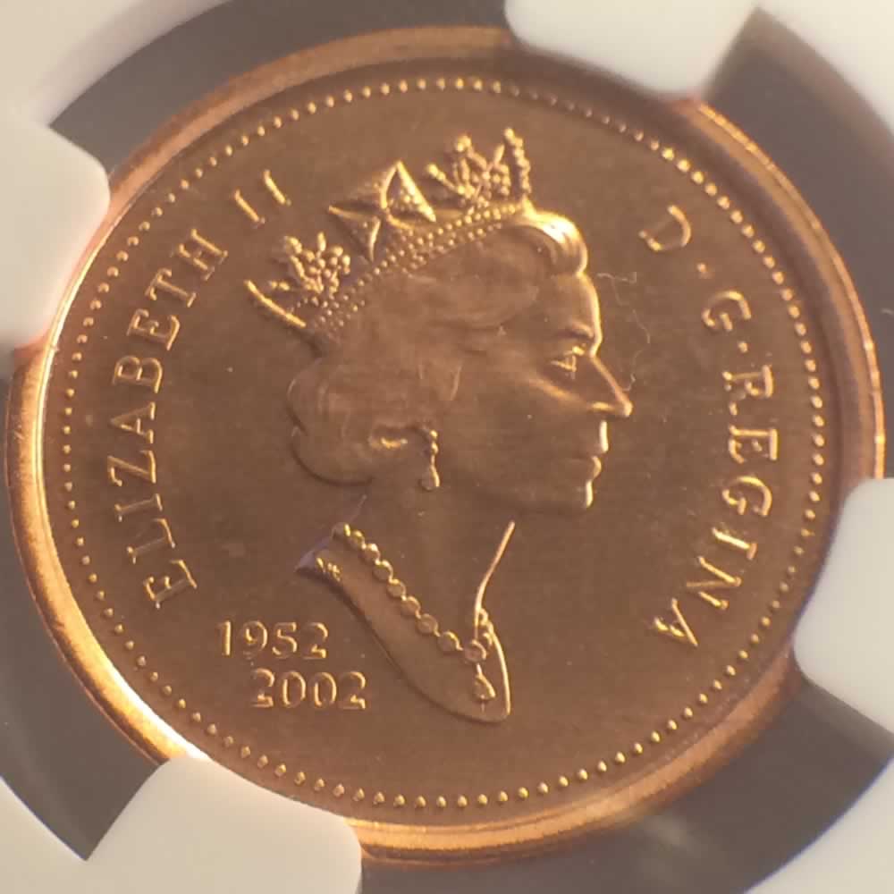 Canada 2002  Elizabeth II - Jubilee Bust ( C1C ) - Obverse