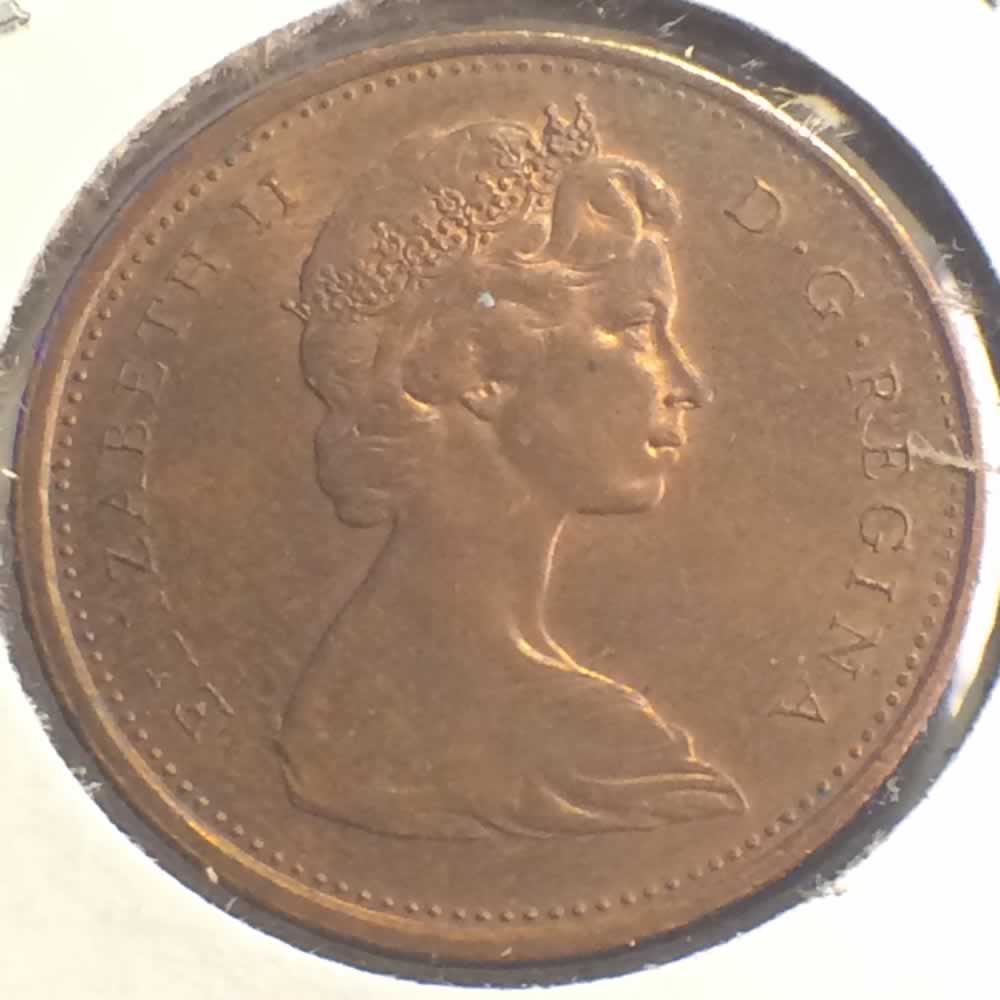 Canada 1967  Centennial Cent ( C1C ) - Obverse