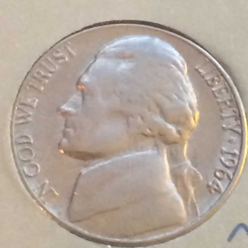 US 1964  Jefferson Nickel ( 5C ) - Obverse