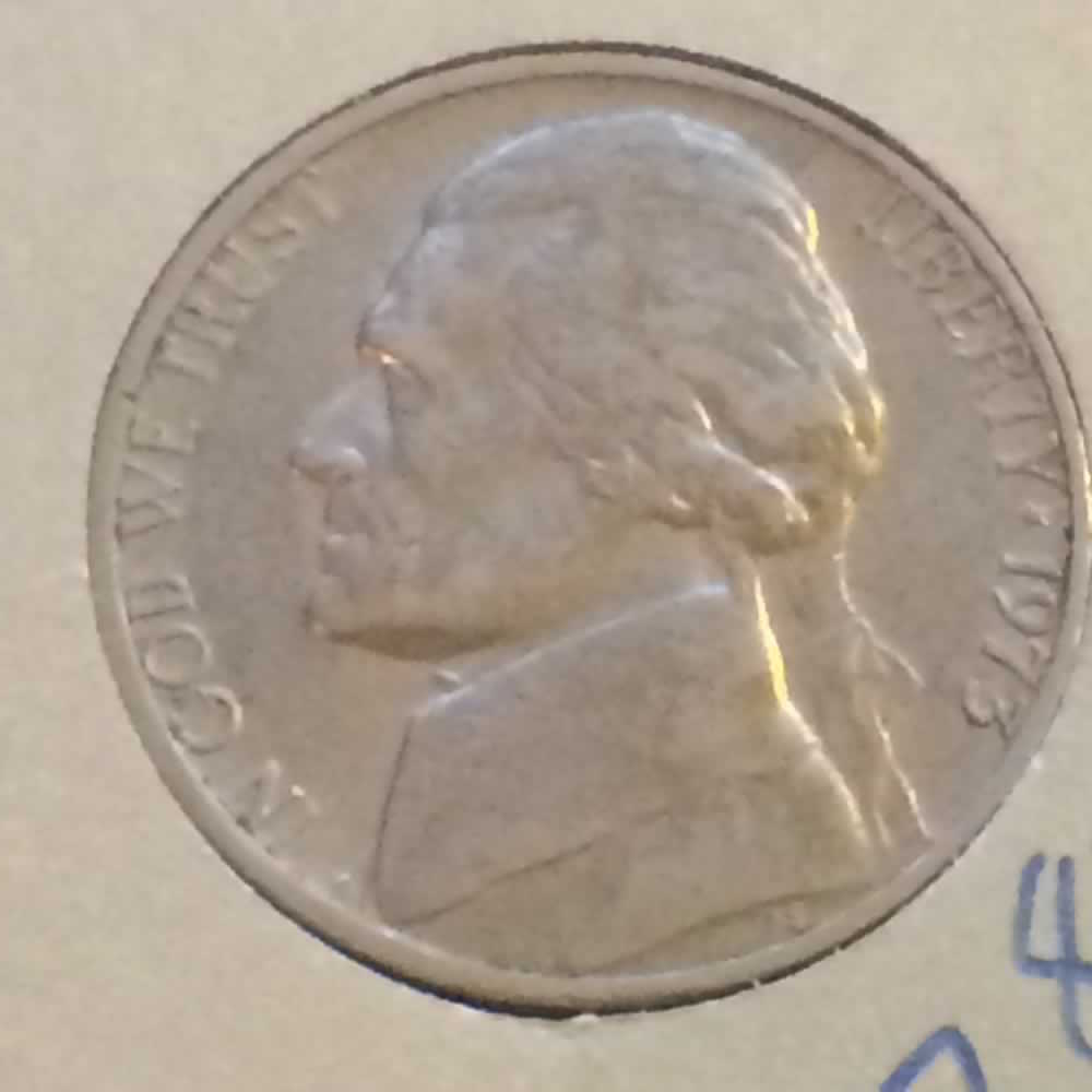 US 1973  Jefferson Nickel ( 5C ) - Obverse