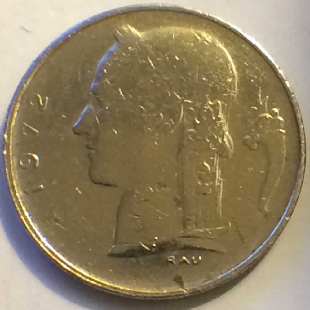 Belgium 1972  1 Franc - Dutch ( 1 BEF ) - Obverse