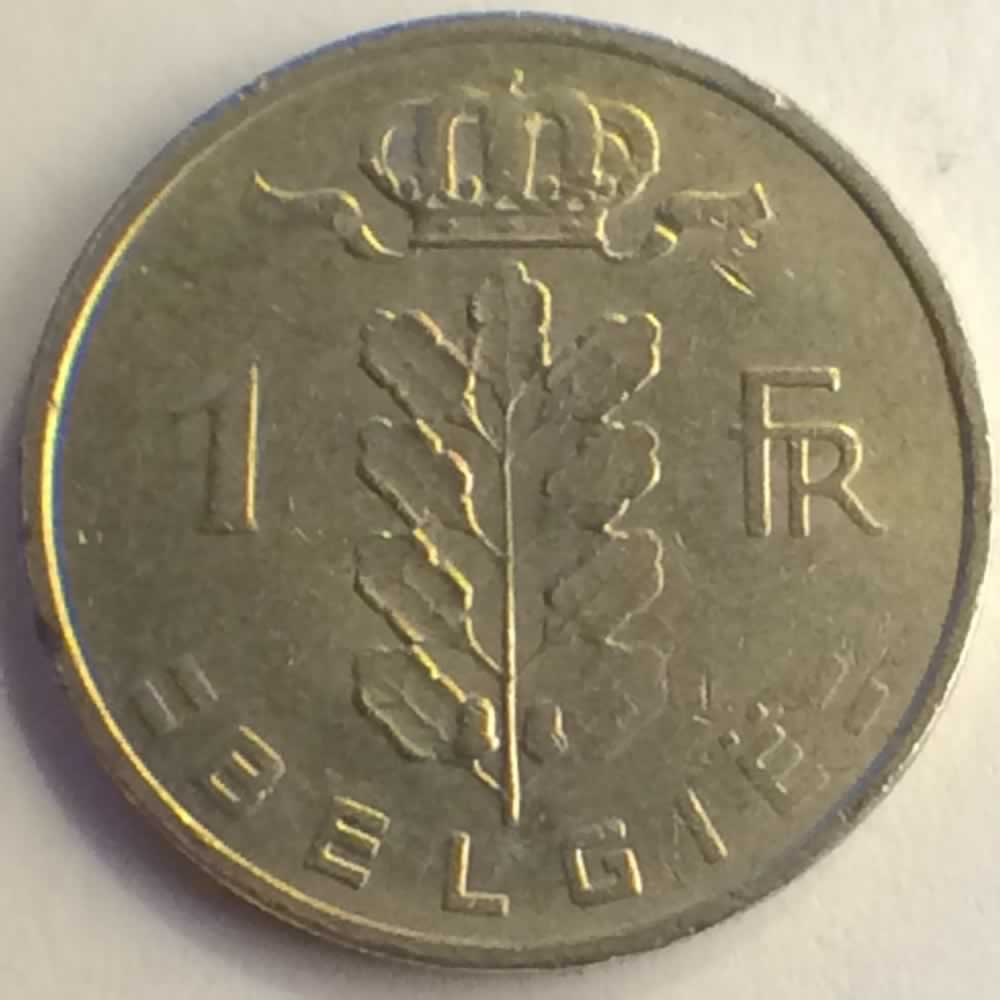 Belgium 1979  1 Franc - Dutch ( 1 BEF ) - Reverse