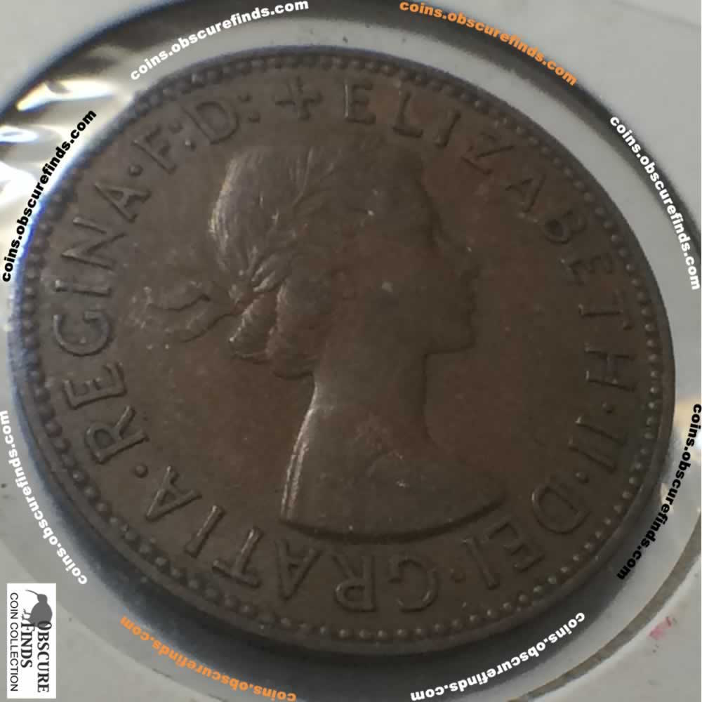 GB 1954  Half Penny ( 1/2P ) - Obverse