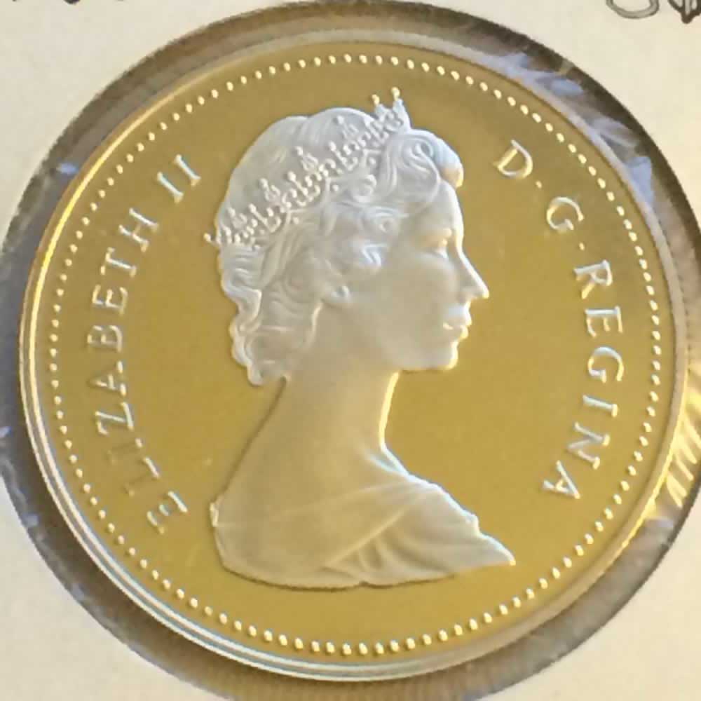 Canada 1988  Saint-Maurice Ironworks Silver dollar ( CS$1 ) - Obverse
