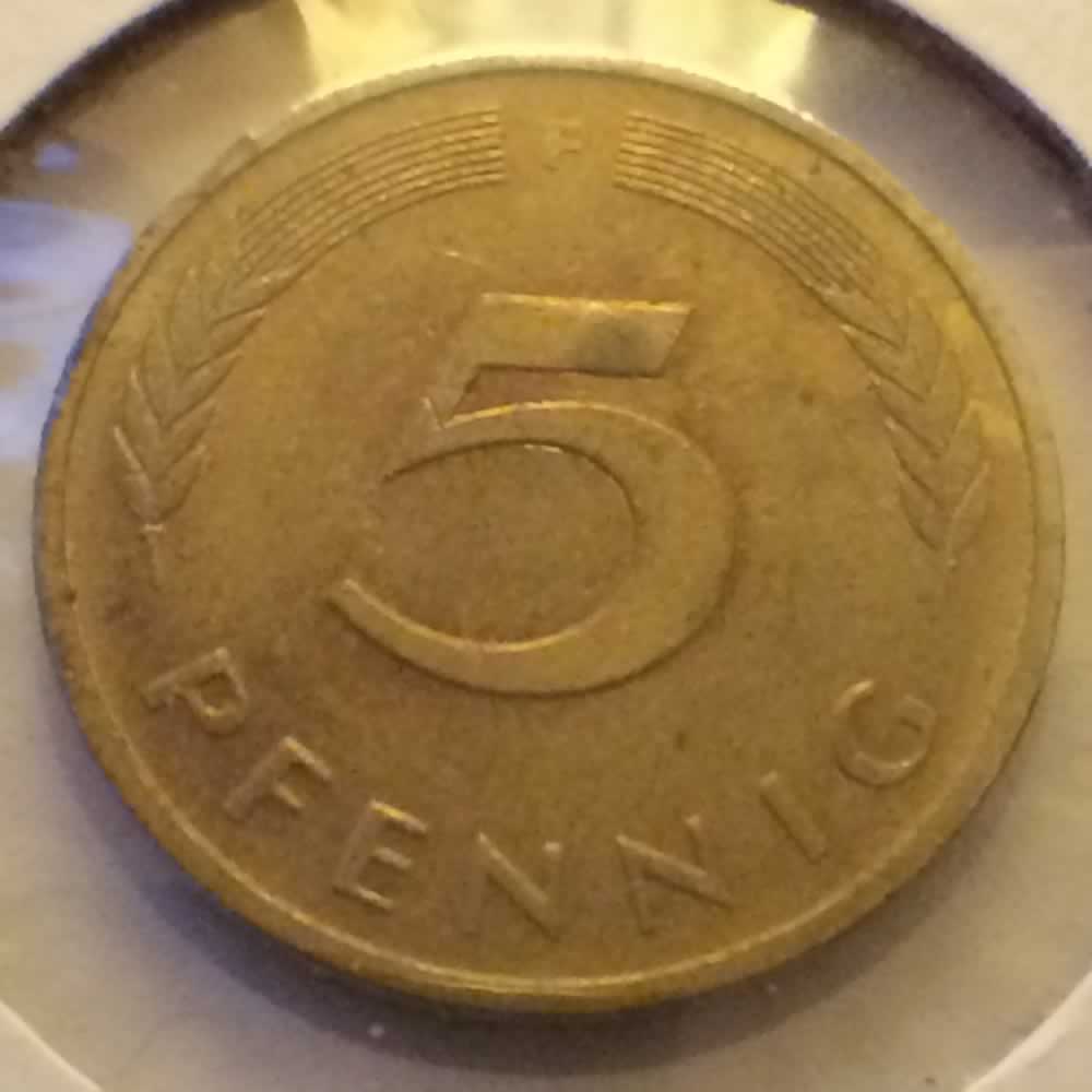 Germany 1991 F 5 Pfennig ( 5pf ) - Obverse