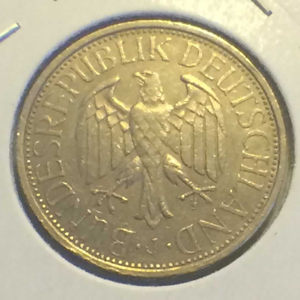 Germany 1971 J 1 Deutsche Mark ( DM 1 ) - Obverse