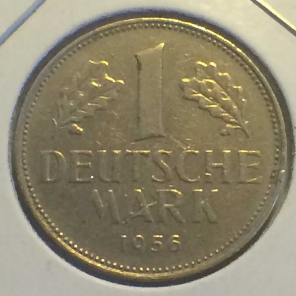 Germany 1956 J 1 Deutsche Mark ( DM 1 ) - Reverse