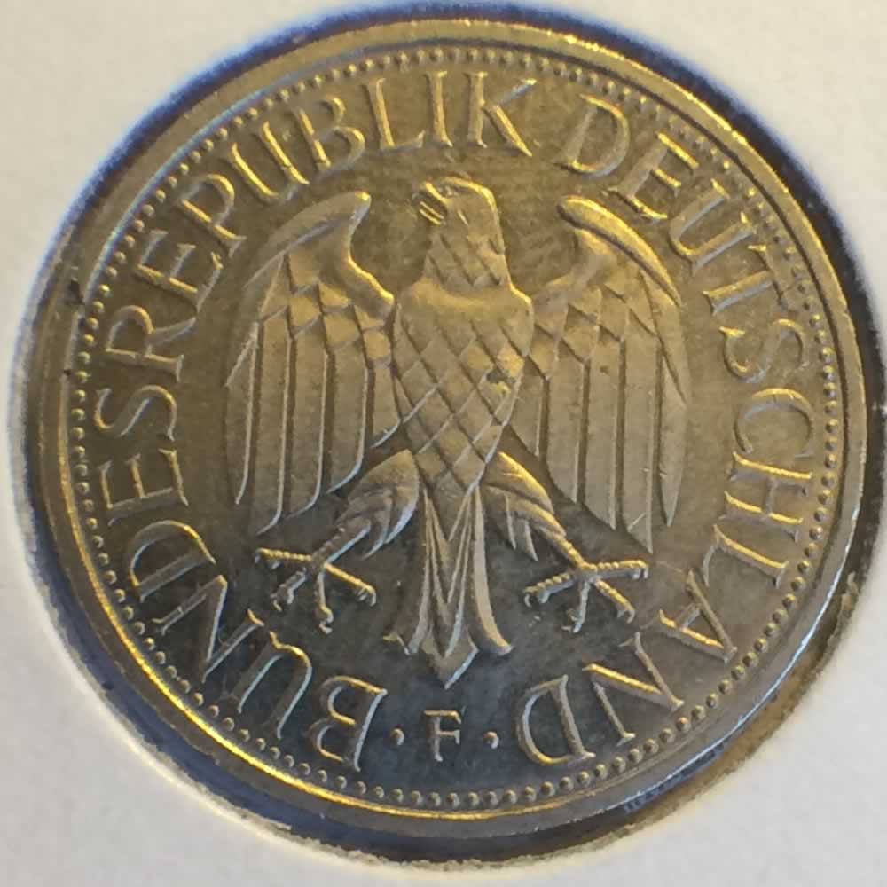 Germany 1989 F 1 Deutsche Mark ( DM 1 ) - Reverse