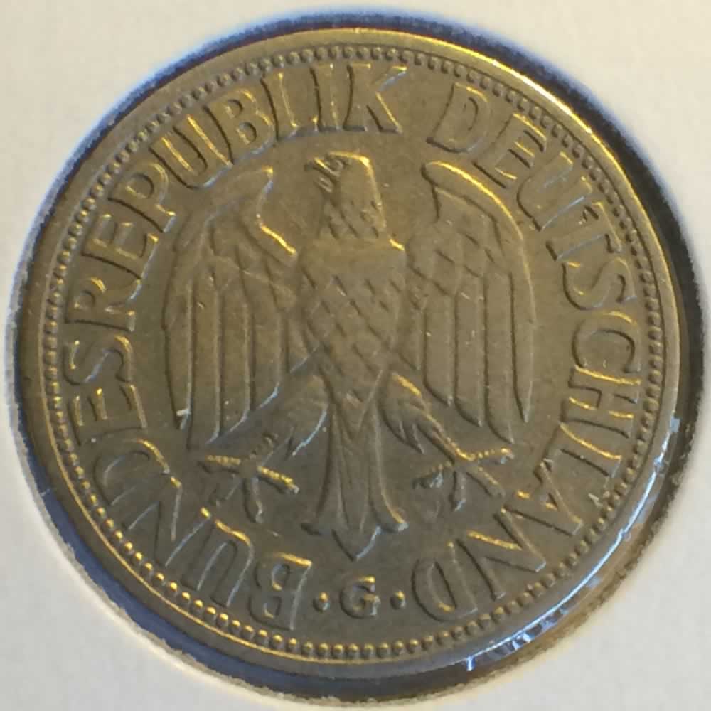 Germany 1950 G 1 Deutsche Mark ( DM 1 ) - Reverse