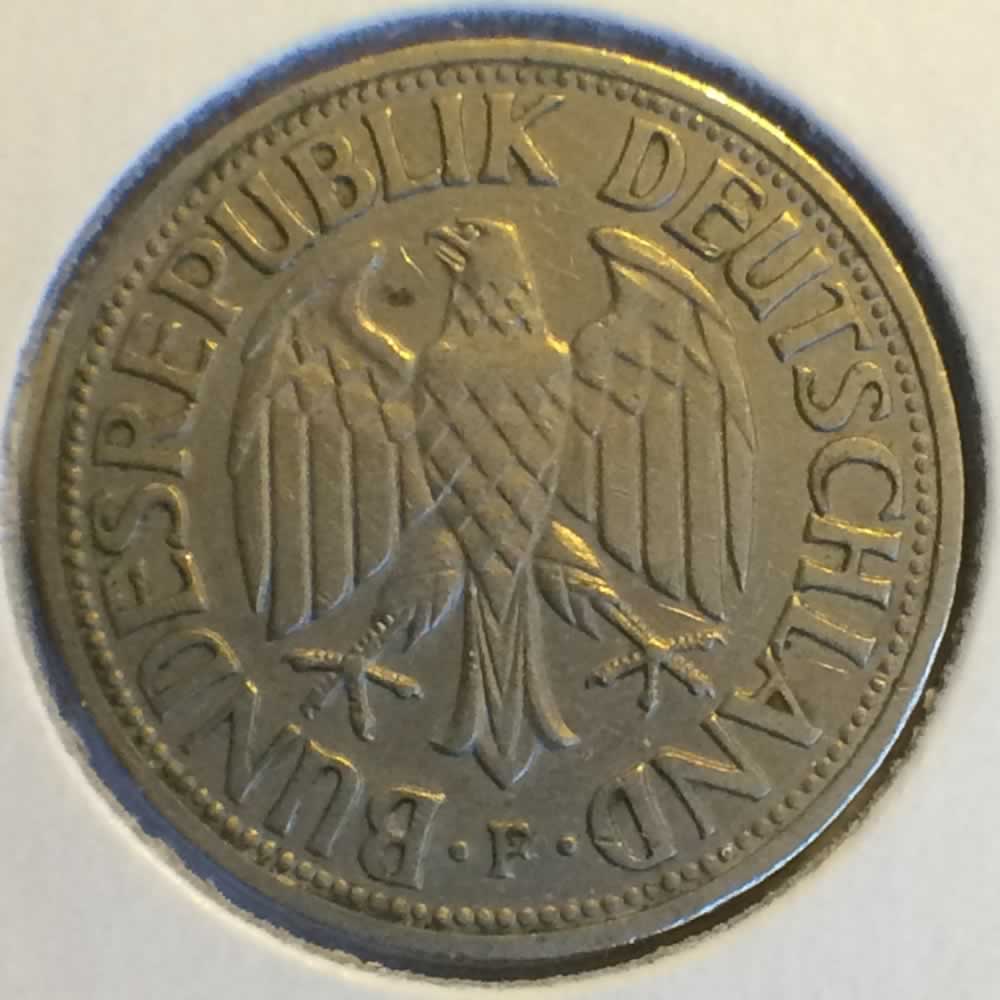 Germany 1950 F 1 Deutsche Mark ( DM 1 ) - Reverse