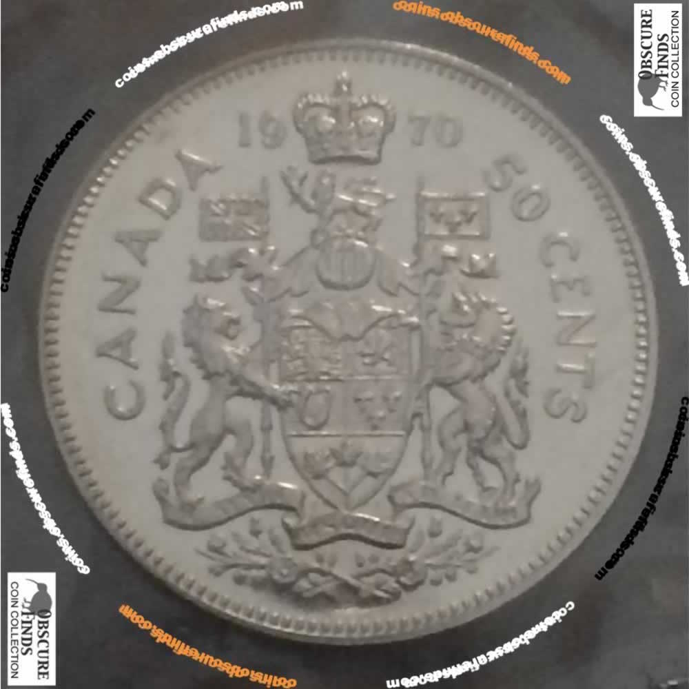 Canada 1970  Canadian Fifty Cents RCM ( C50C ) - Reverse