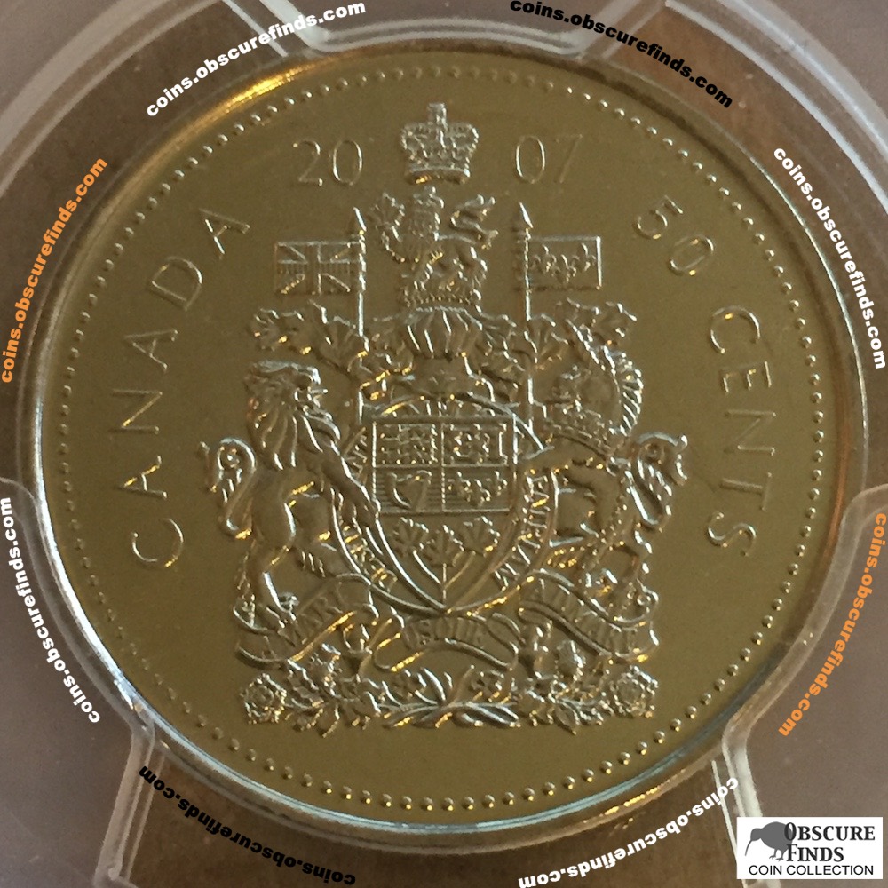 Canada 2007  PCGS Canadian Fifty Cents ( C50C ) - Reverse