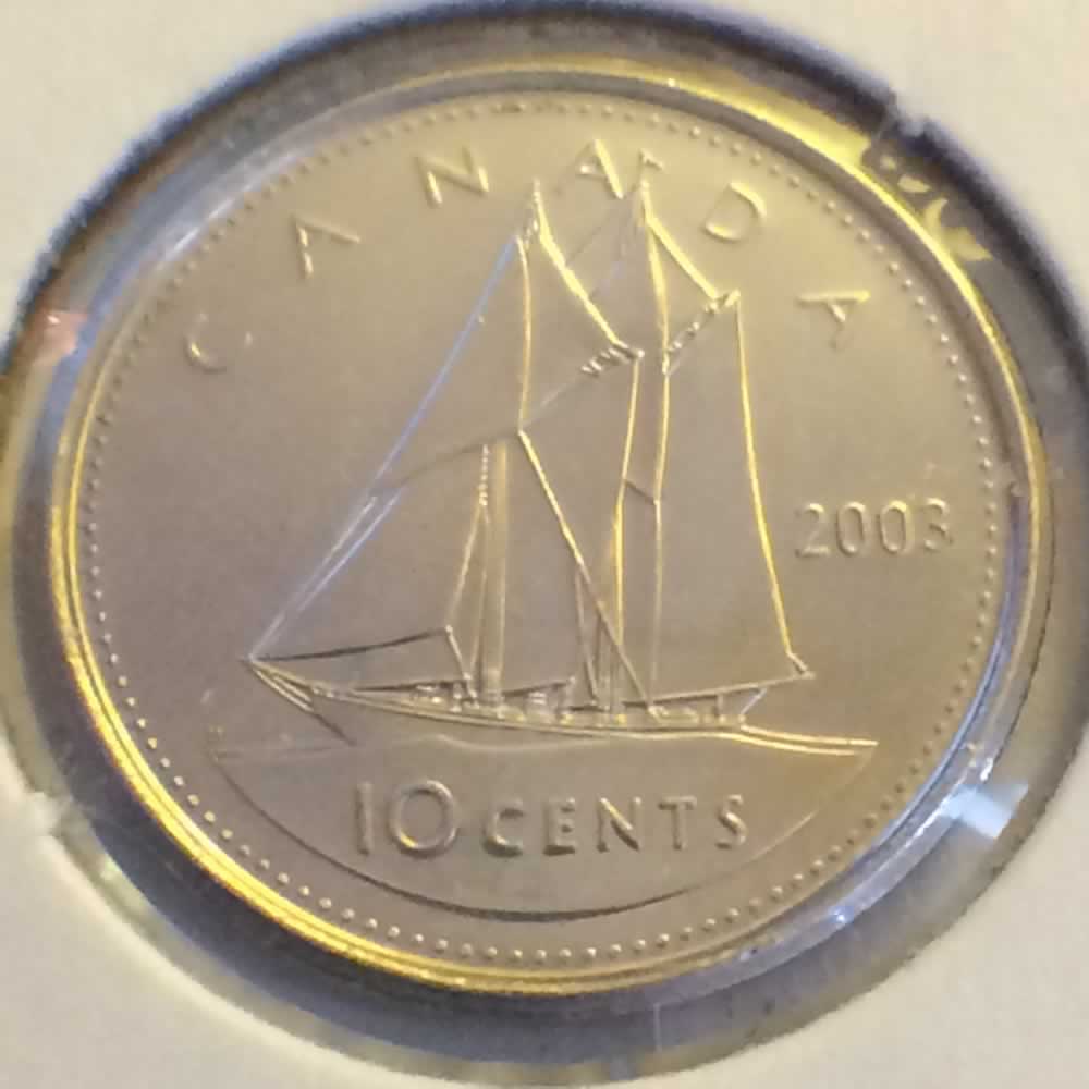 Canada 2003 P Canadian Dime ( C10C ) - Reverse