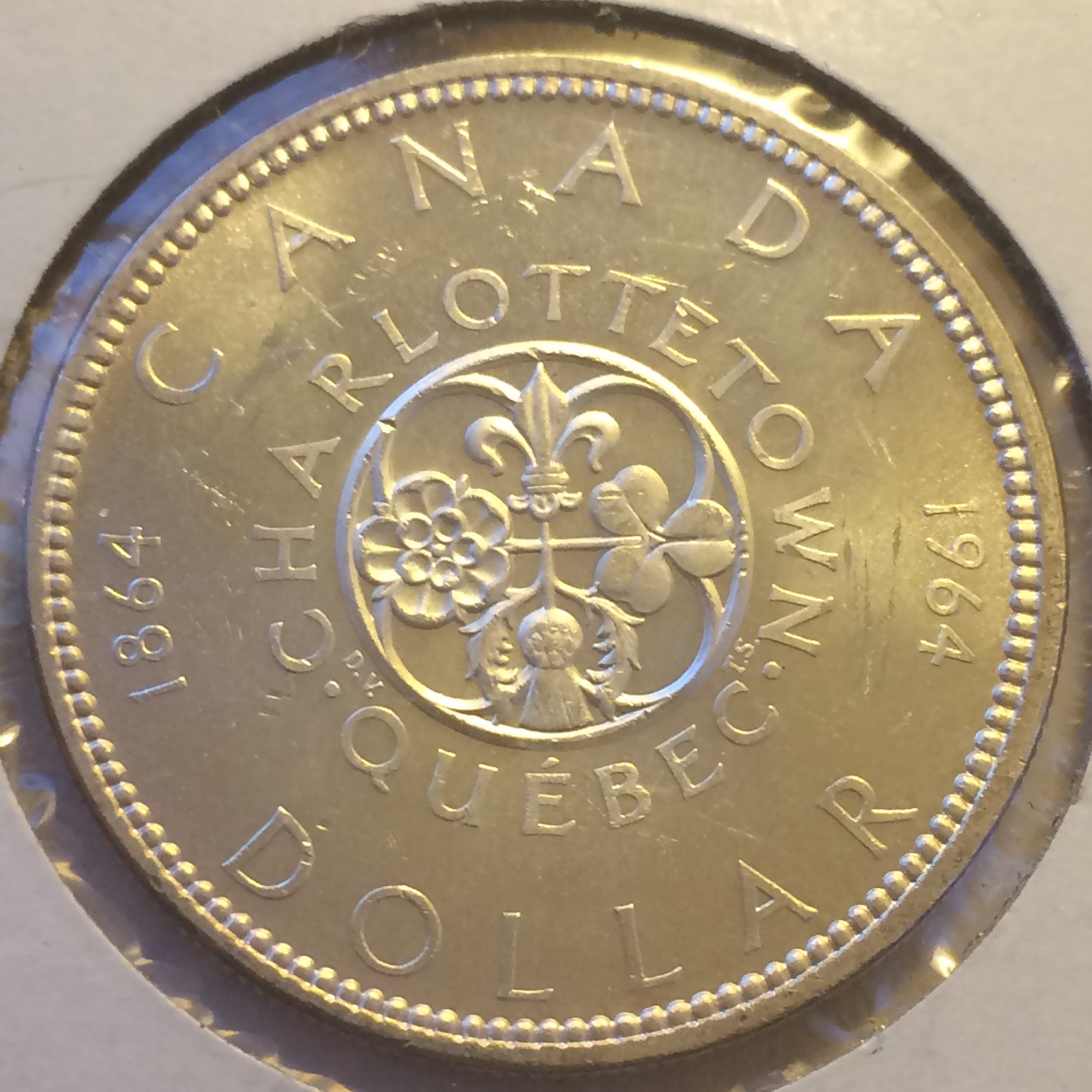 1964 - Canada 1964 - Elizabeth II - Charlottetown Silver Dollar | OFCC