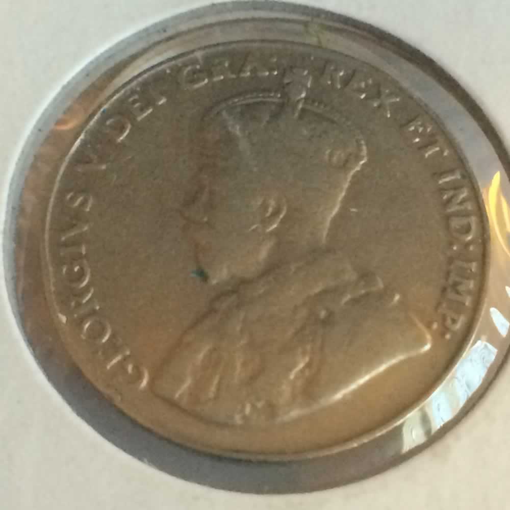 Canada 1924  Canadian 5 Cents ( C5C ) - Obverse