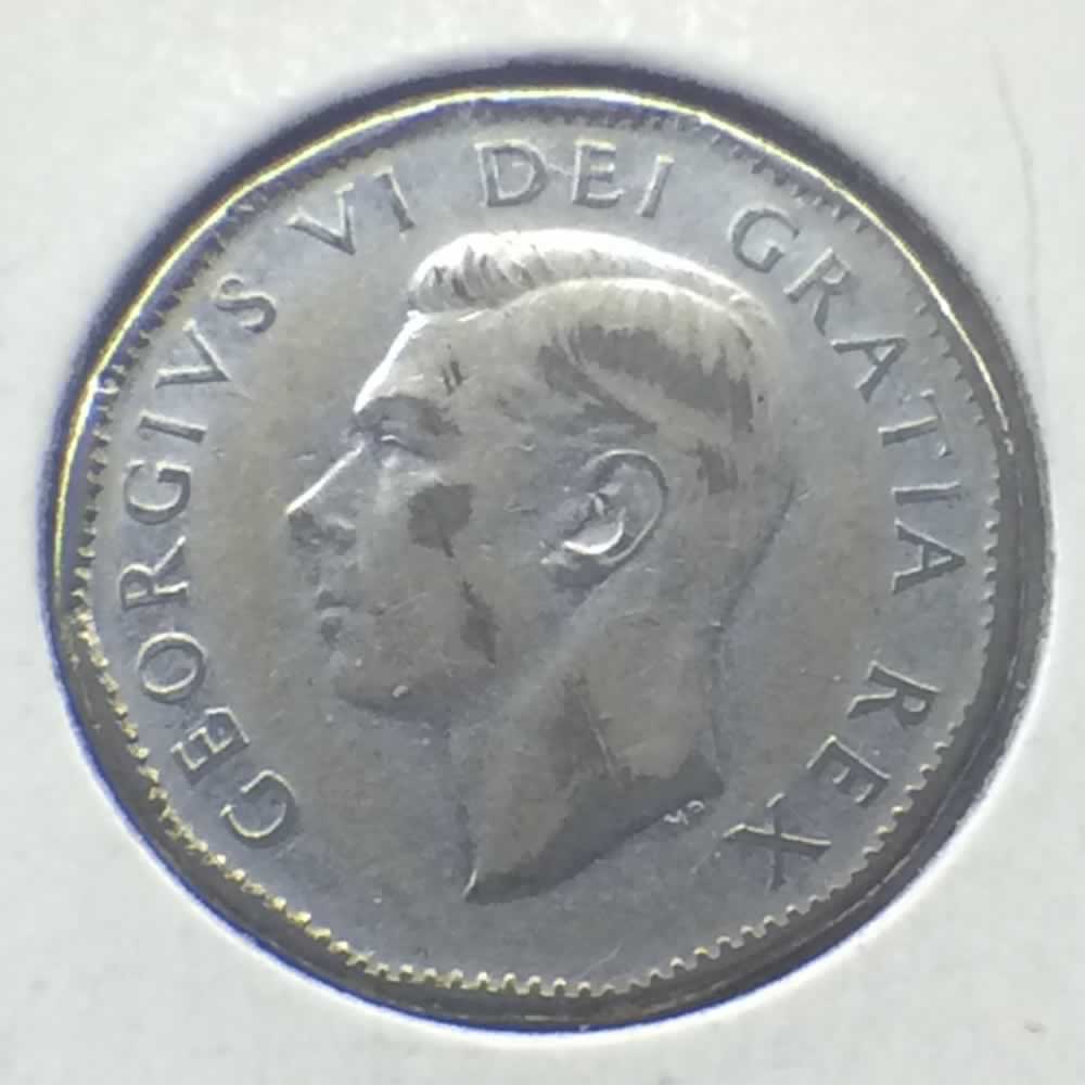Canada 1951  Canadian 5 Cents - Low Relief ( C5C ) - Obverse