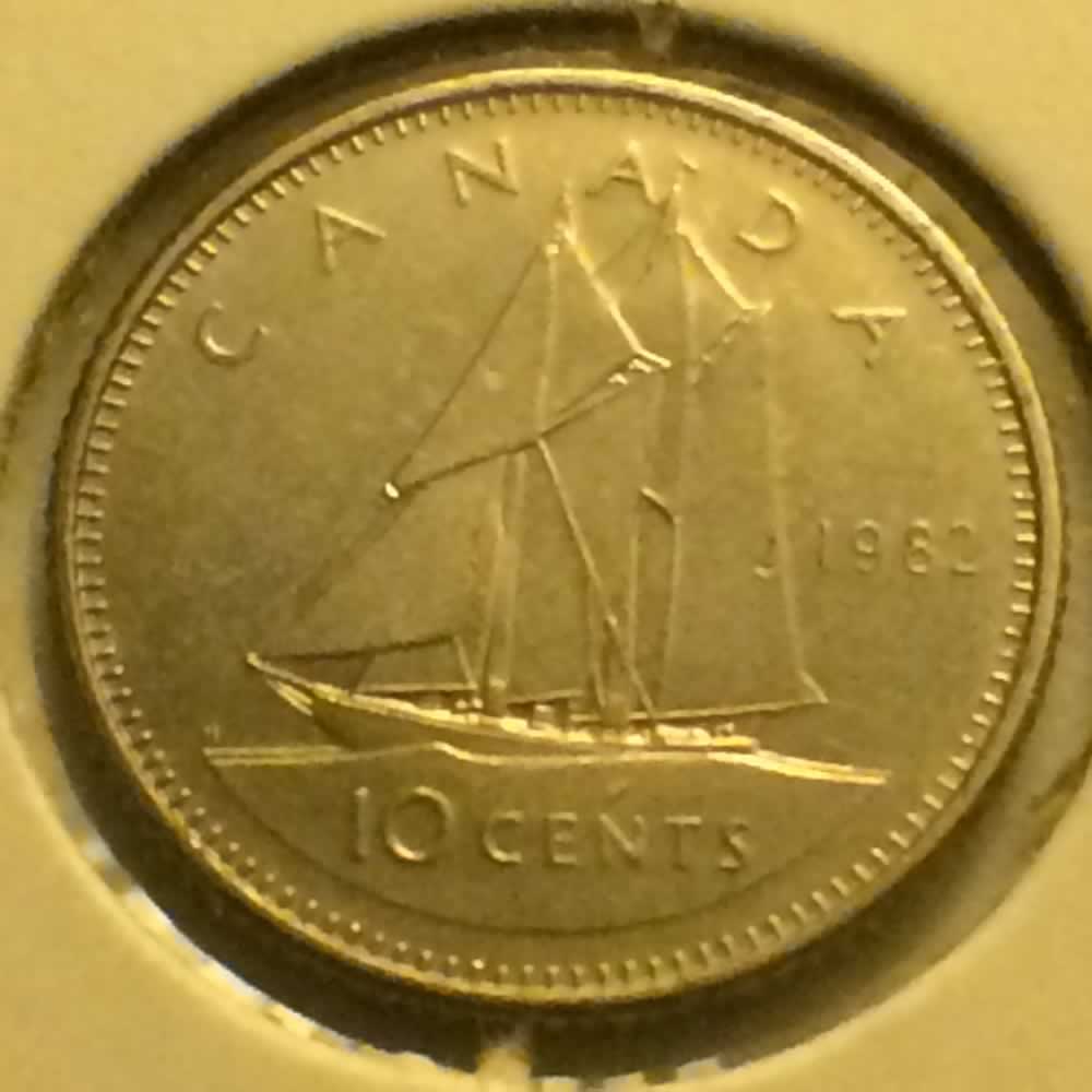 Canada 1982  Canadian Ten Cents ( C10C ) - Reverse