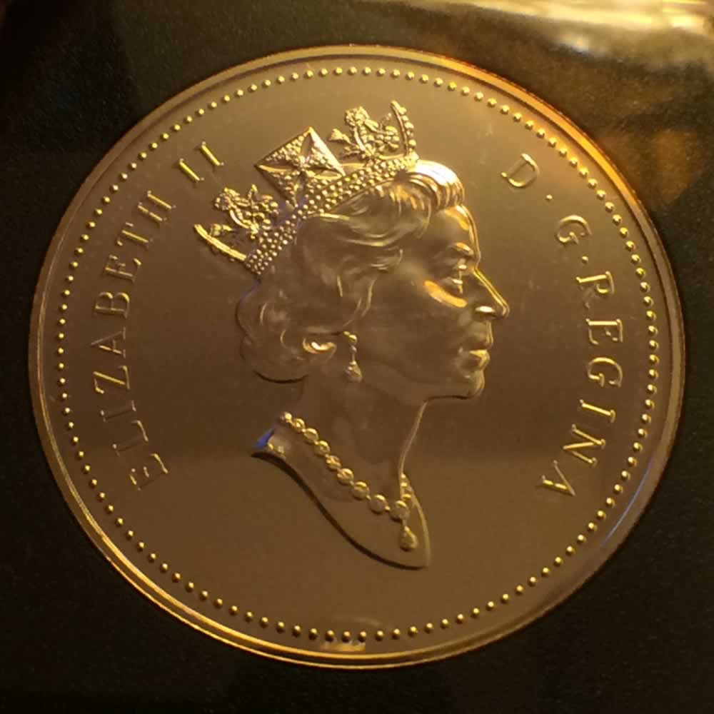 Canada 1995  BU Hudson Bay Silver Dollar ( CS$1 ) - Obverse