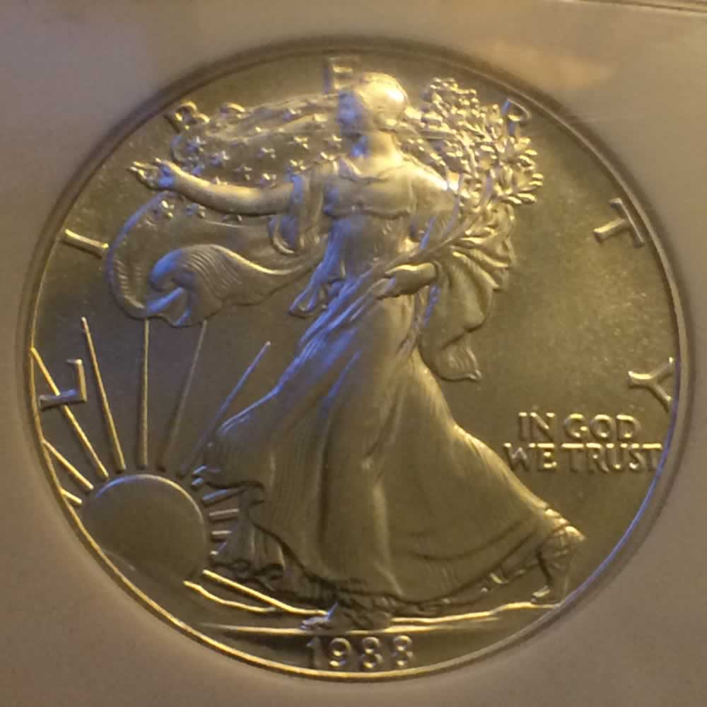 US 1988  Eagle ( S$1 ) - Obverse