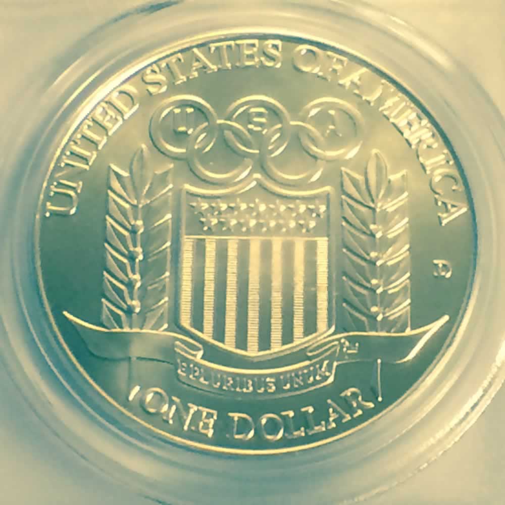 US 1992 D Olympic Silver Dollar ( 50C ) - Reverse