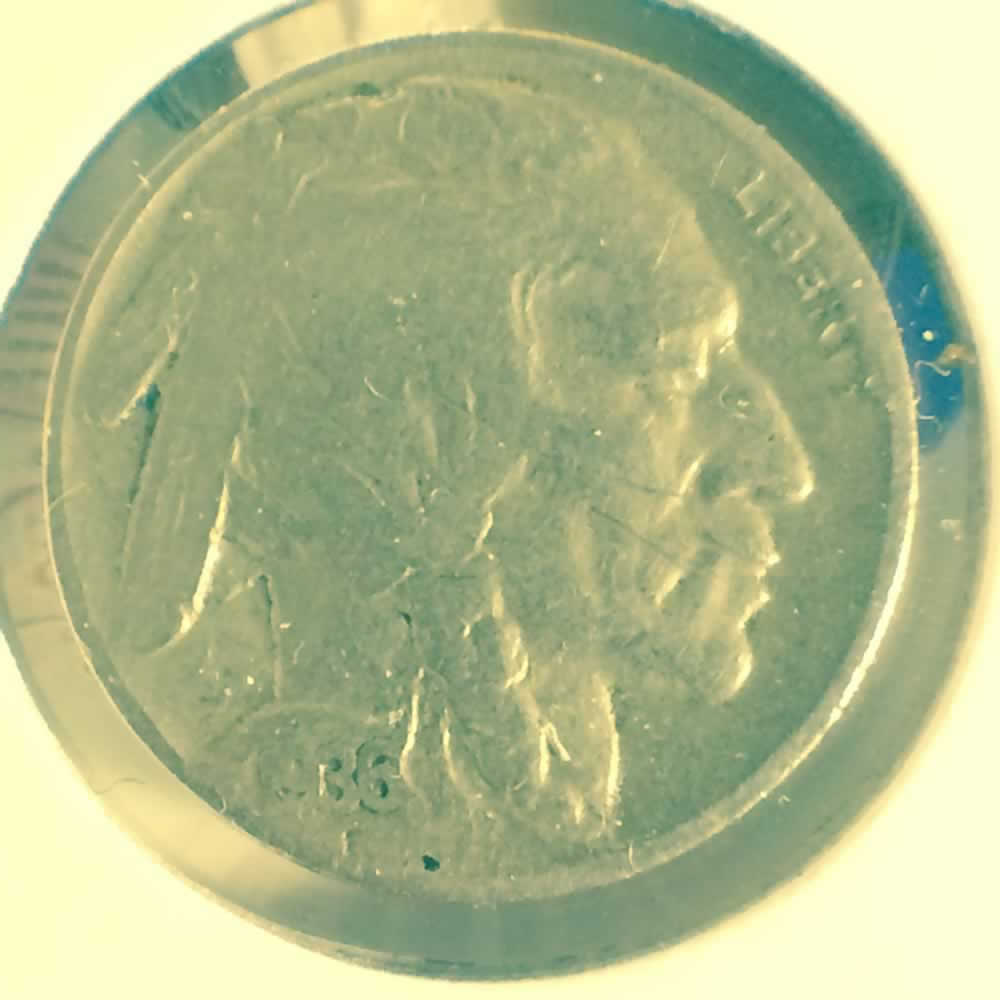 US 1936  Buffalo Nickel ( 5C ) - Obverse