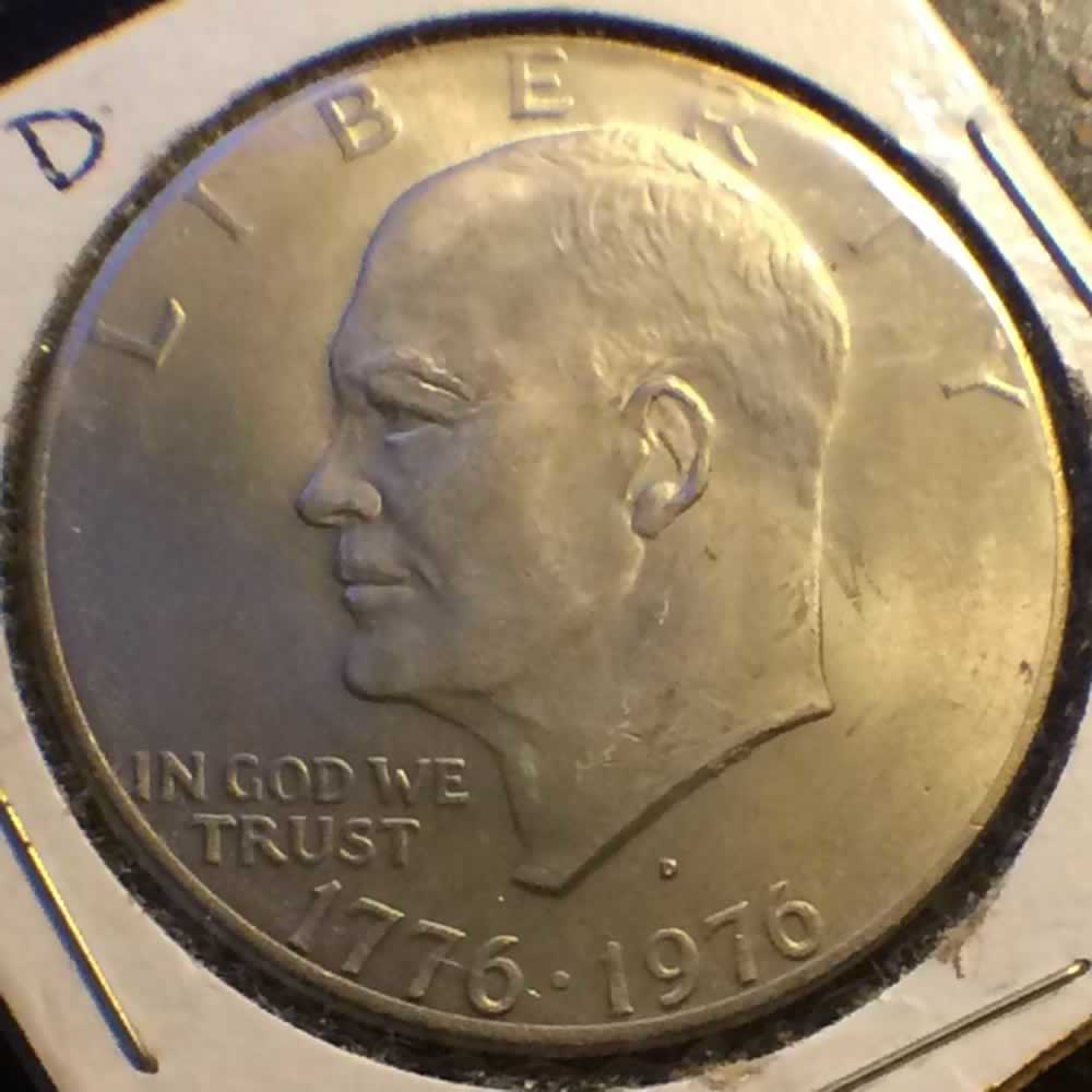 US 1976 D Eisenhower Dollar ( $1 ) - Obverse