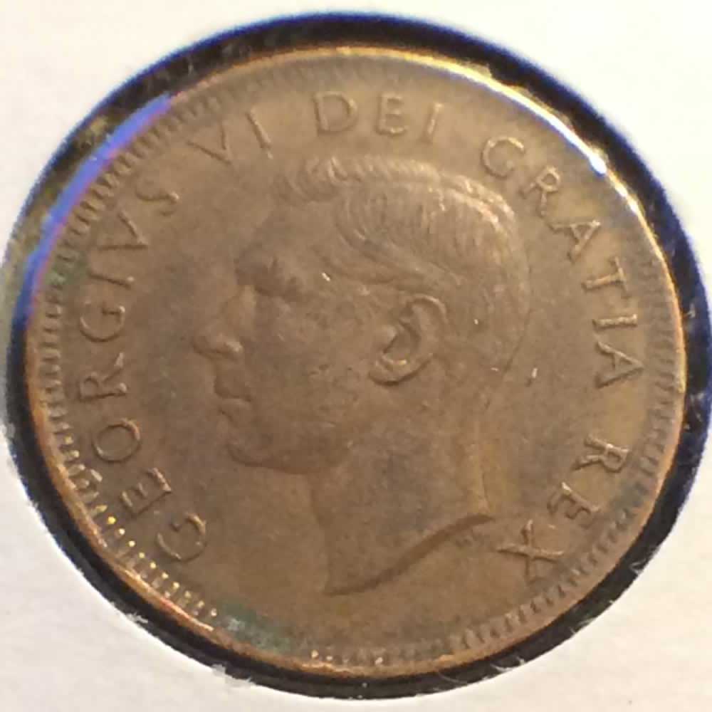 Canada 1950  Canadian Cent ( C1C ) - Obverse