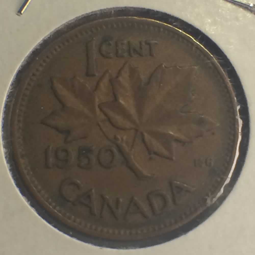 Canada 1950  George VI - Canadian Cent ( C1C ) - Reverse