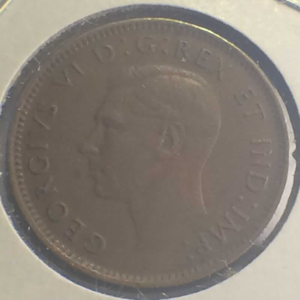 Canada 1947  George VI - Canadian Cent ( C1C ) - Obverse
