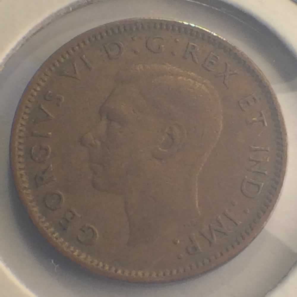 Canada 1946  George VI - Canadian Cent ( C1C ) - Obverse