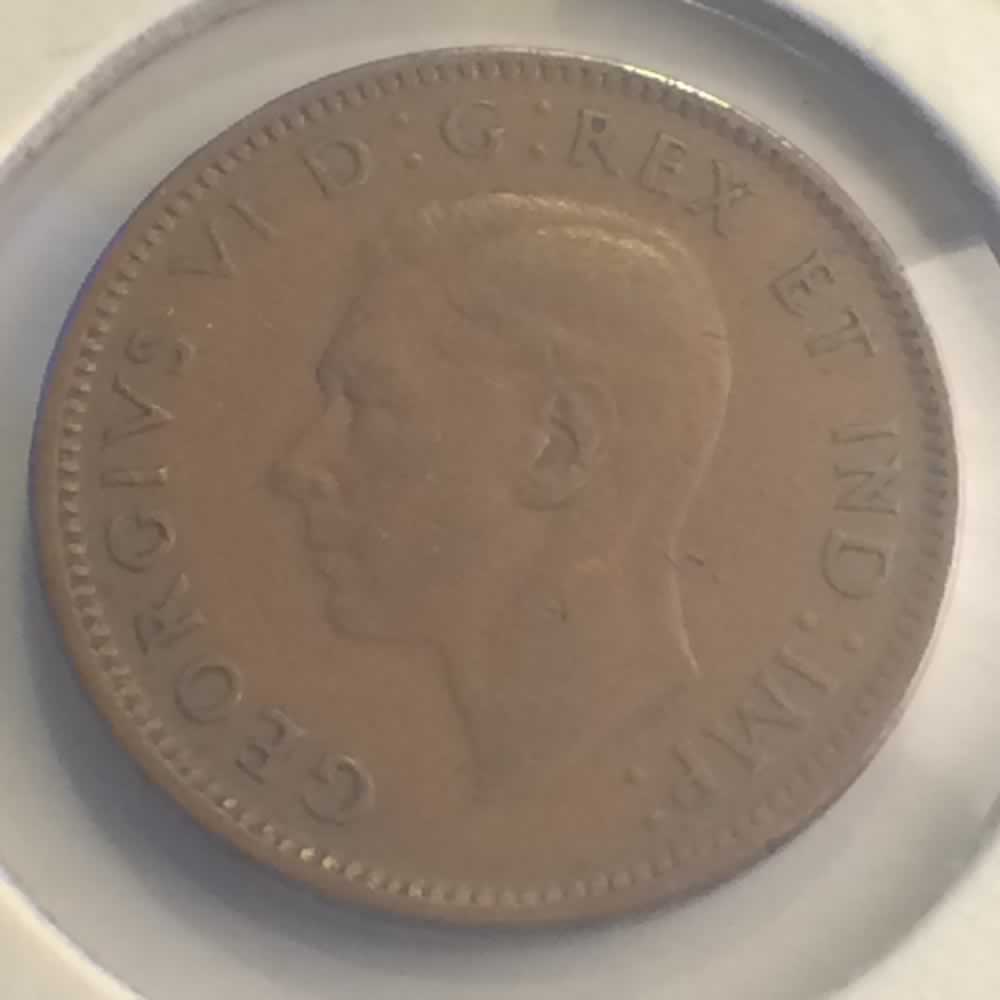 Canada 1945  George VI - Canadian Cent ( C1C ) - Obverse
