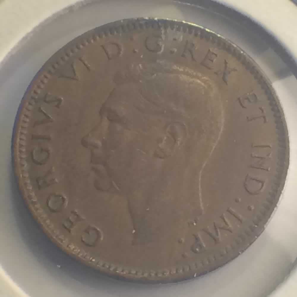Canada 1943  George VI - Canadian Cent ( C1C ) - Obverse