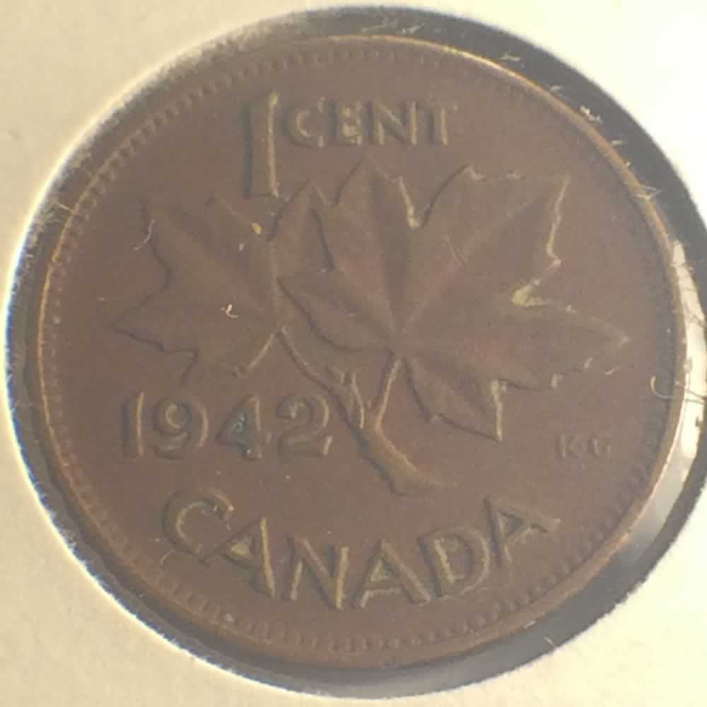 Canada 1942  George VI - Canadian Cent ( C1C ) - Reverse