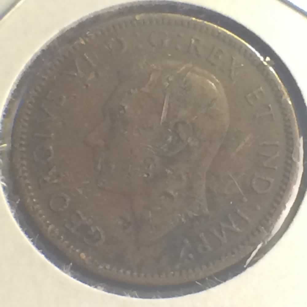Canada 1940  George VI - Canadian Cent ( C1C ) - Obverse