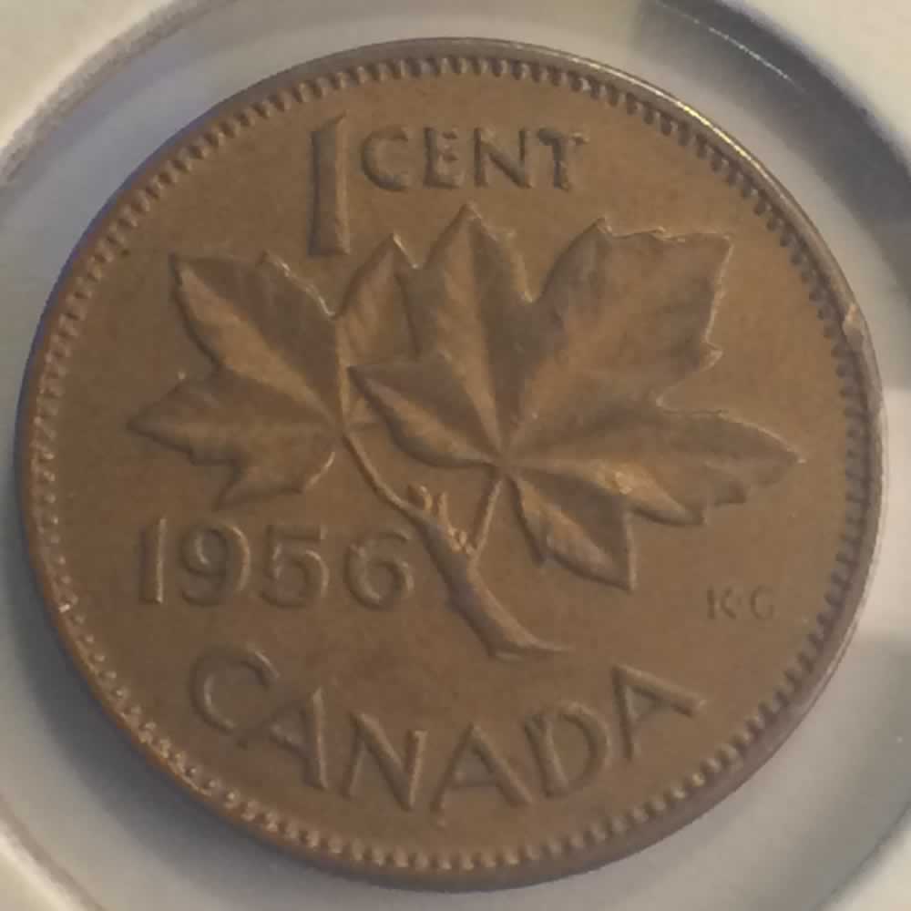 Canada 1956  Elizabeth II Canadian Cent ( C1C ) - Reverse