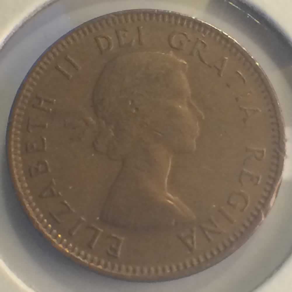 Canada 1954  Elizabeth II Canadian Cent - SF ( C1C ) - Obverse