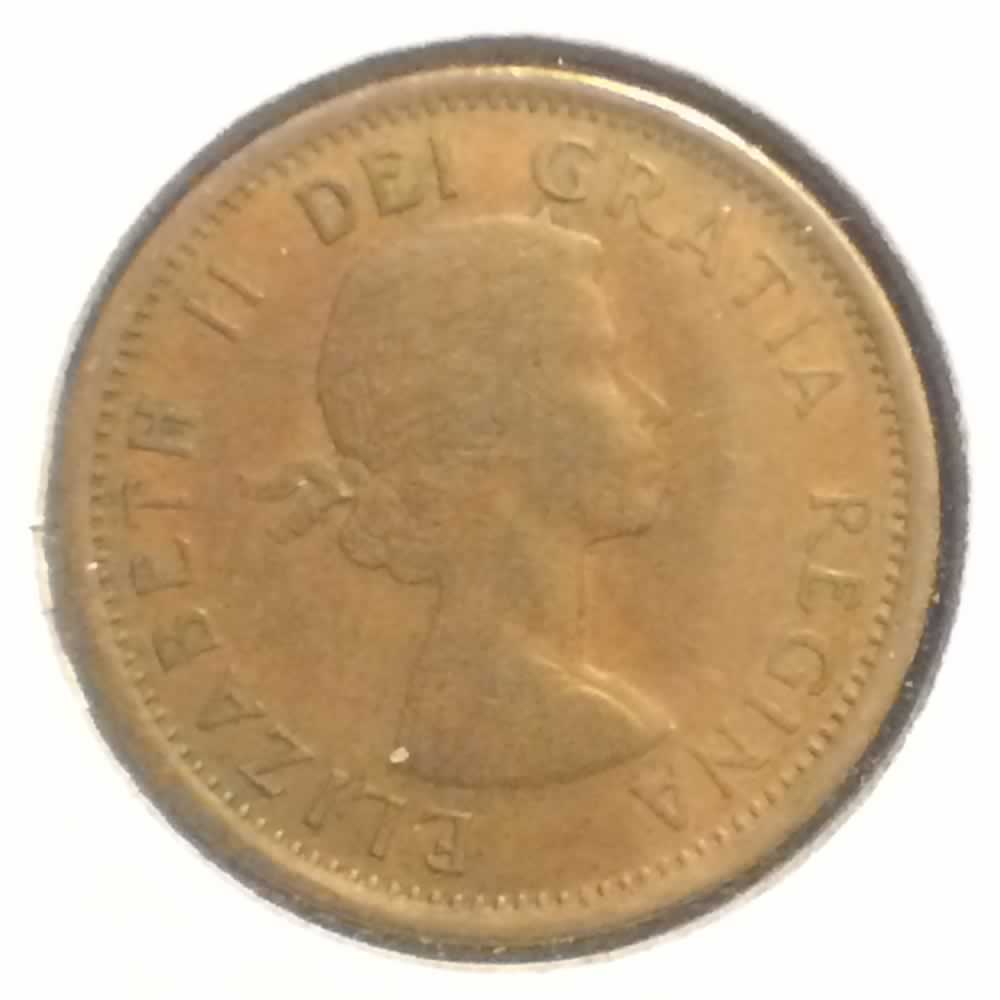Canada 1959  Canadian 1 Cent ( C1C ) - Obverse