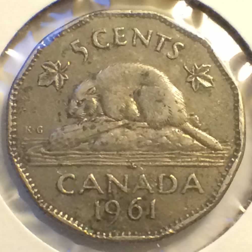 Canada 1961  Canadian Five Cent ( C5C ) - Reverse