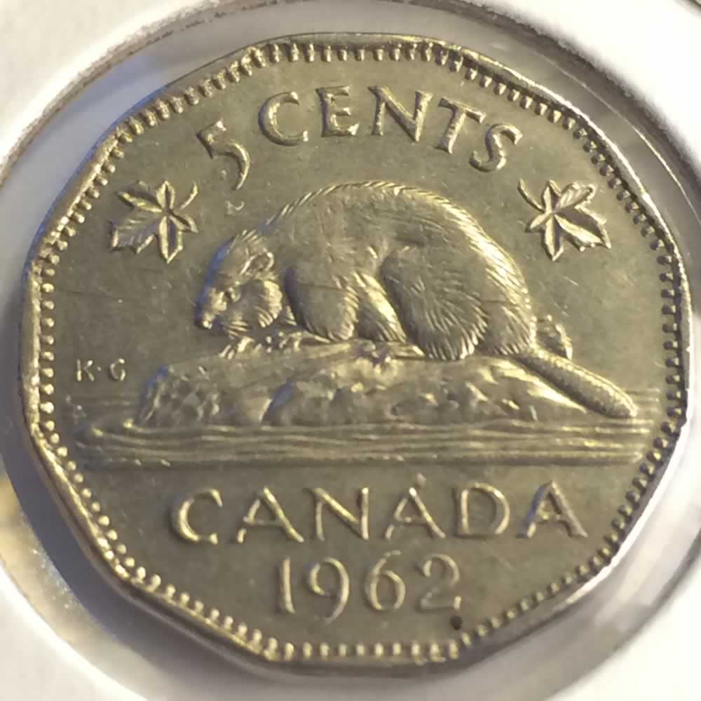 Canada 1962  Canadian Five Cent - Error ( C5C ) - Reverse