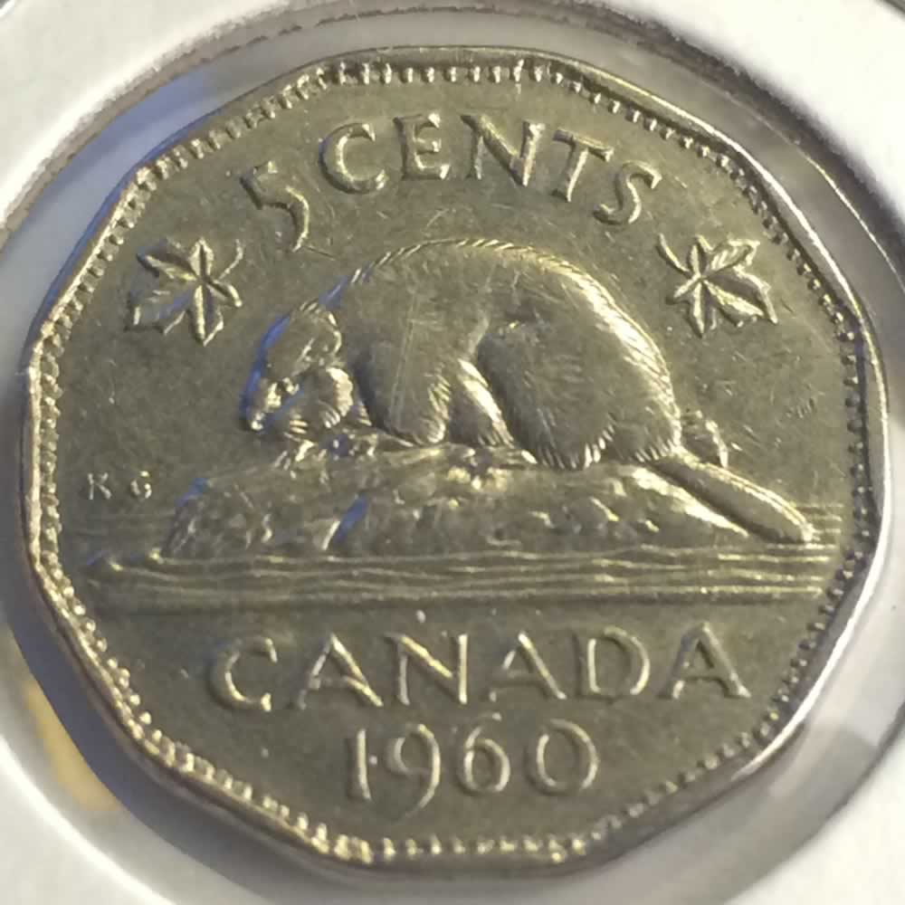 Canada 1960  Canadian Five Cent ( C5C ) - Reverse