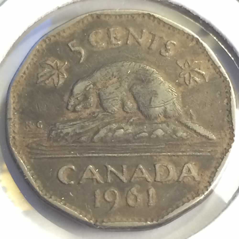 Canada 1961  Canadian Five Cent ( C5C ) - Reverse