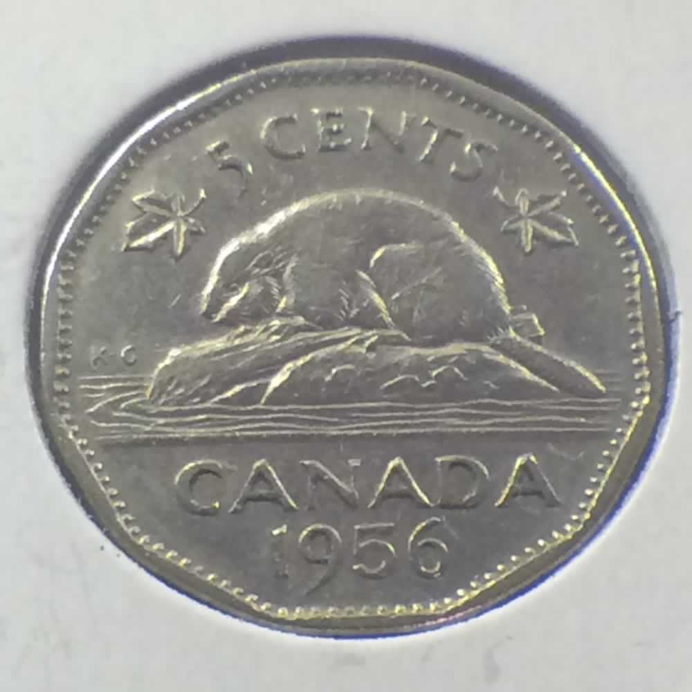 Canada 1956  Canadian 5 Cents ( C5C ) - Reverse