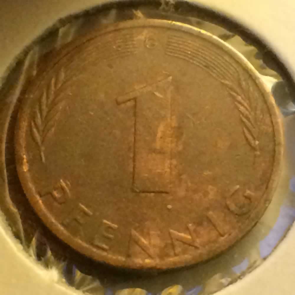 Germany 1975 G 1 Pfennig ( 1pf ) - Obverse