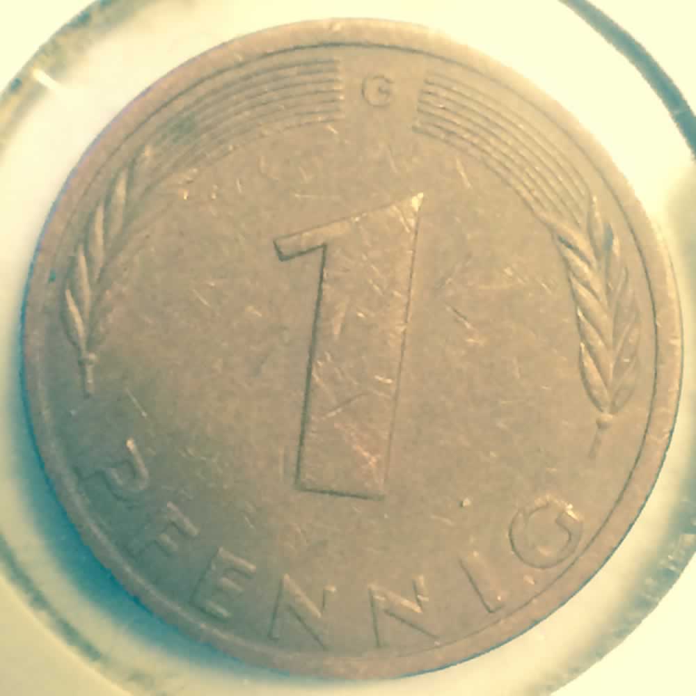 Germany 1981 G 1 Pfennig ( 1pf ) - Obverse
