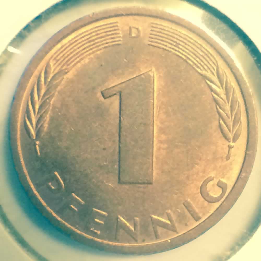 Germany 1981 D 1 Pfennig ( 1pf ) - Obverse