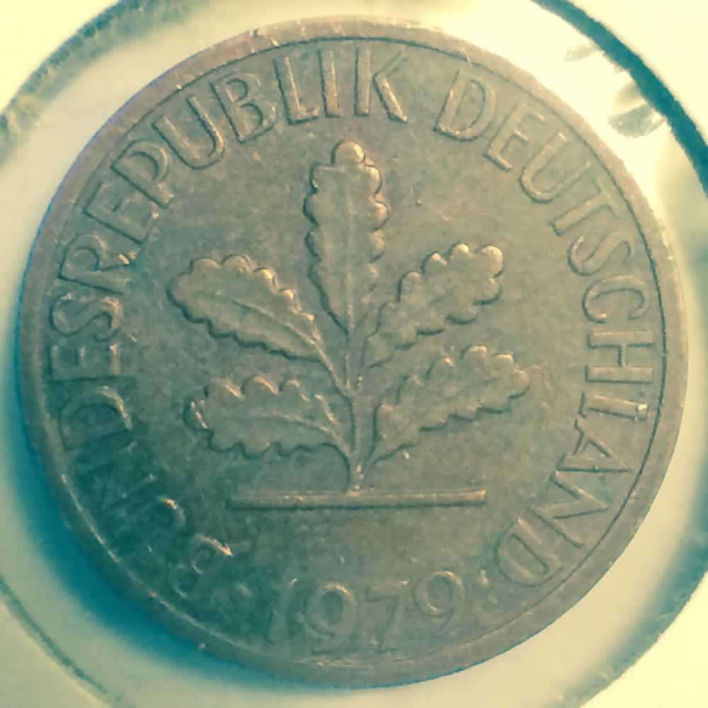 Germany 1979 G 1 Pfennig ( 1pf ) - Reverse
