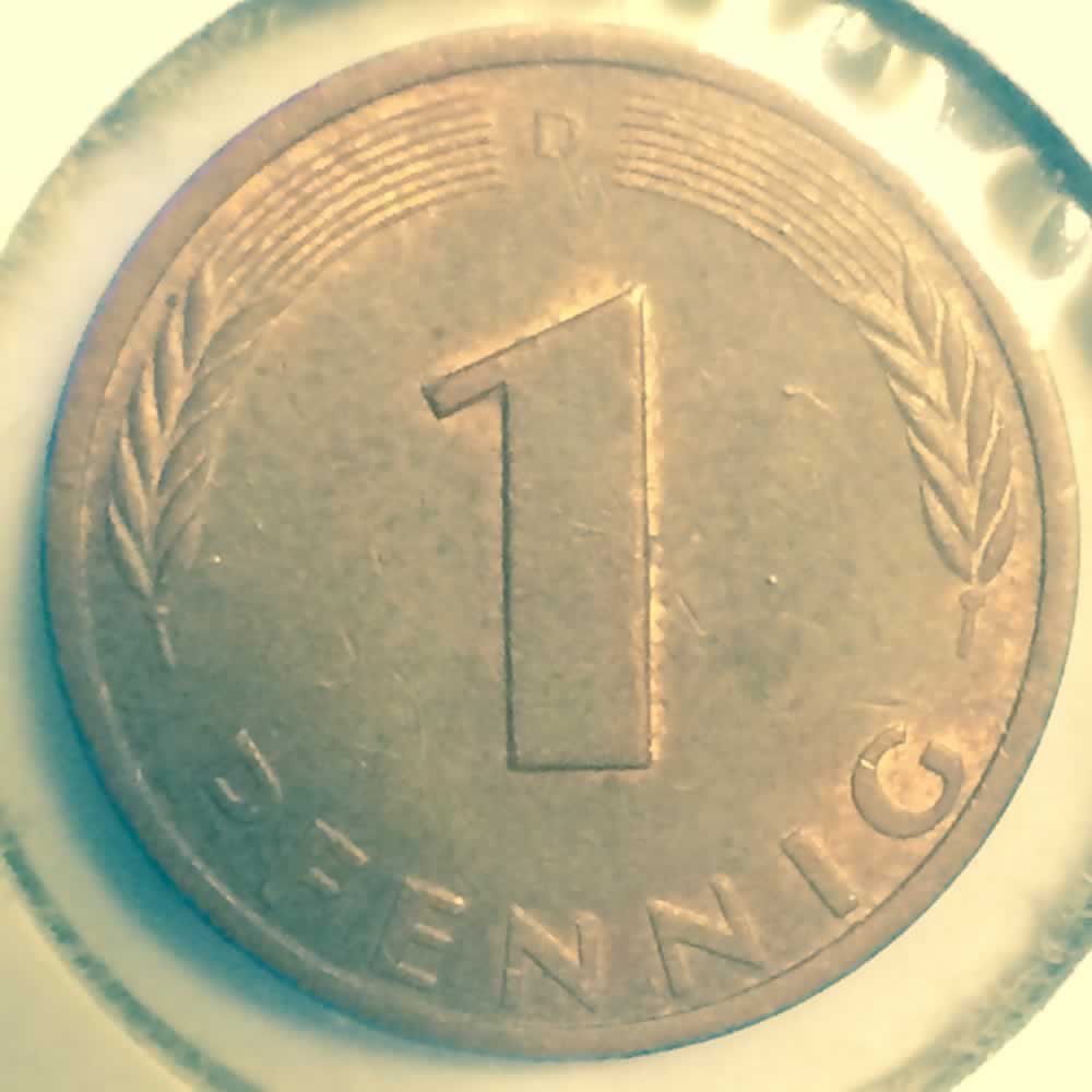 Germany 1978 D 1 Pfennig ( 1pf ) - Obverse