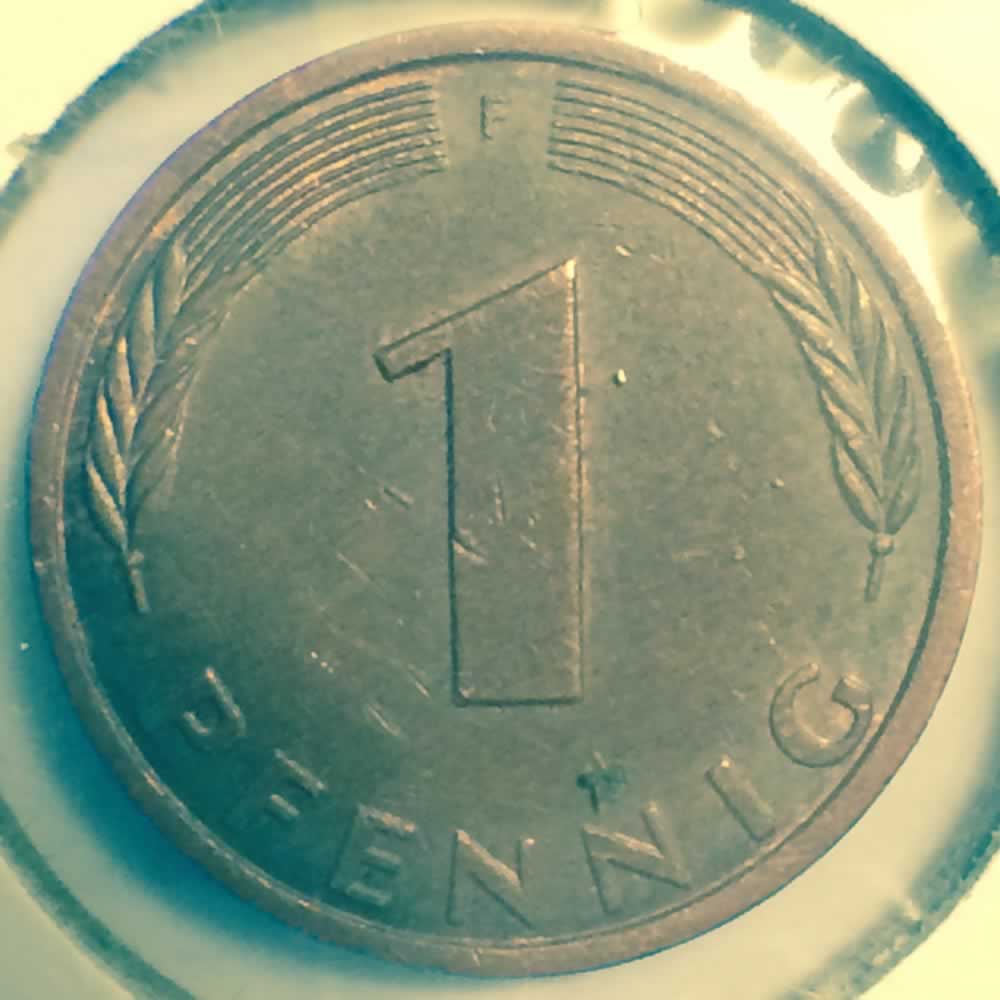 Germany 1977 F 1 Pfennig ( 1pf ) - Obverse