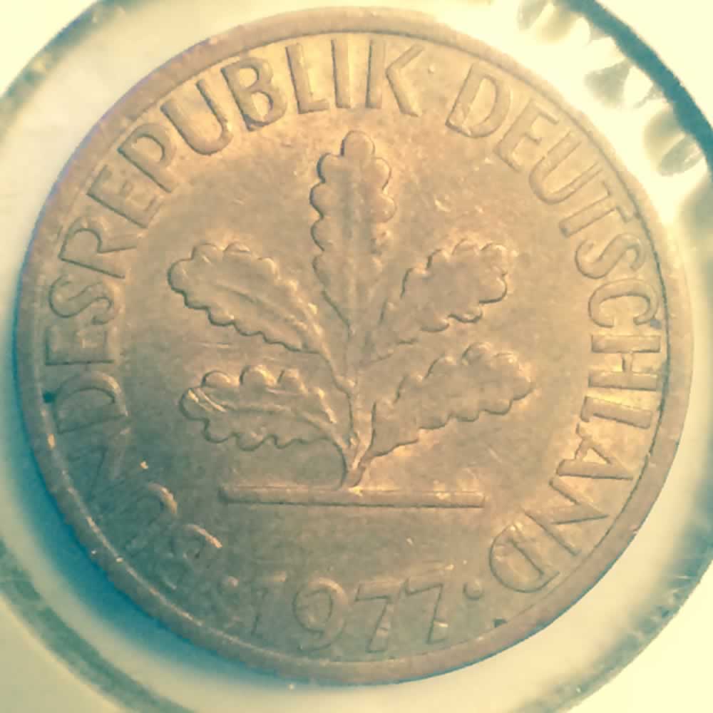 Germany 1977 D 1 Pfennig ( 1pf ) - Reverse