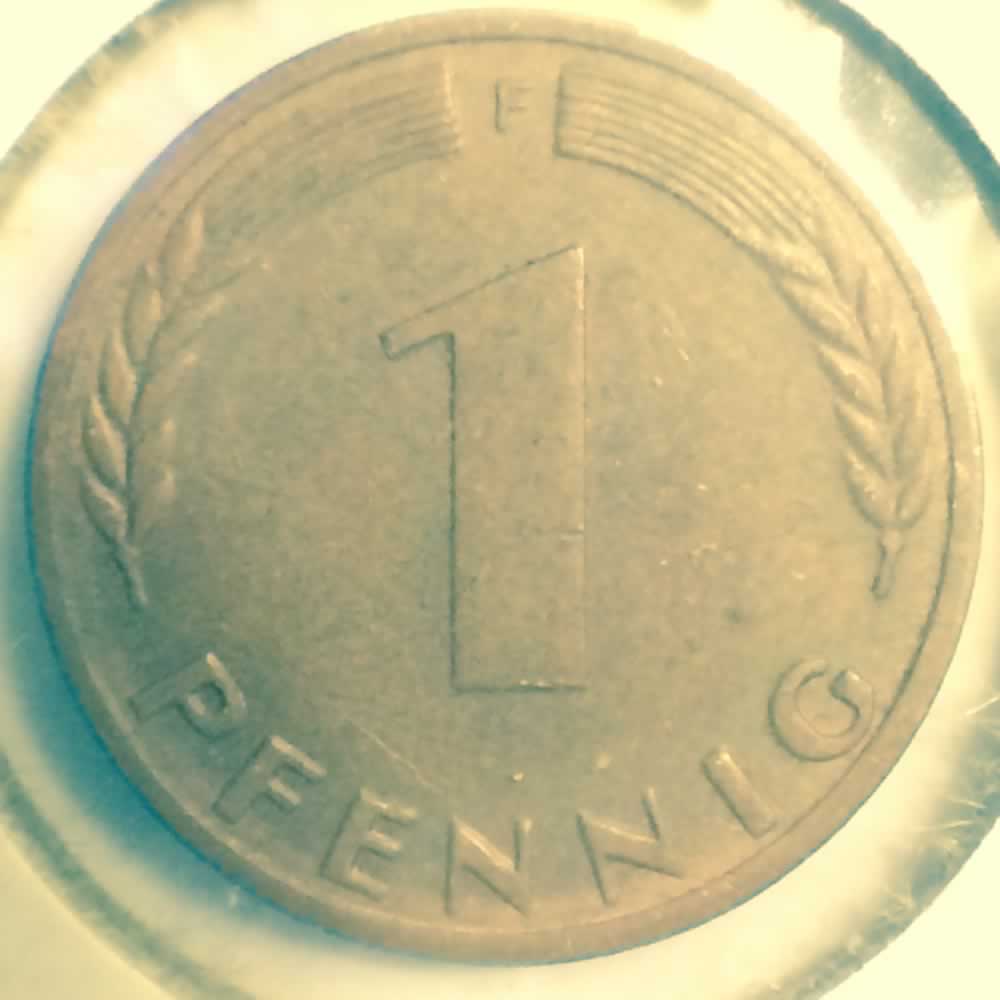 Germany 1969 F 1 Pfennig ( 1pf ) - Obverse
